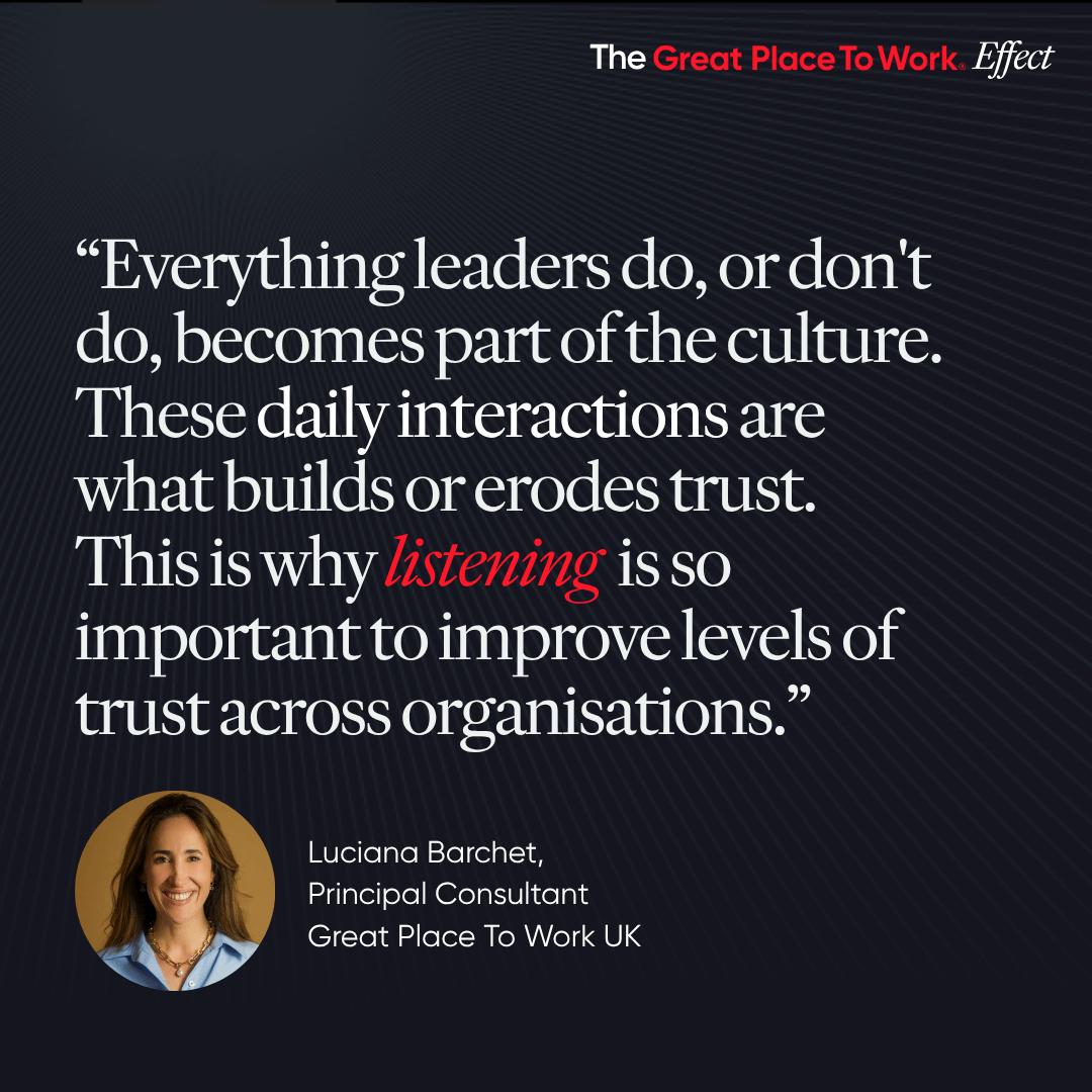 Great Place To Work Effect: Leadership Behaviour - Listening